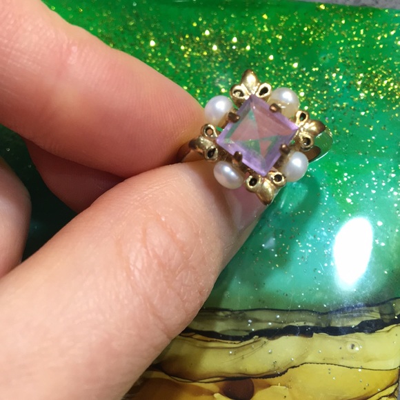 Lavender Amethyst Ring 💜☁️ - Picture 4 of 9